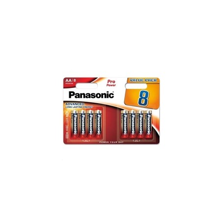 PANASONIC Alkalické baterie Pro Power LR6PPG/8BW AA 1,5V (Blistr 8ks)