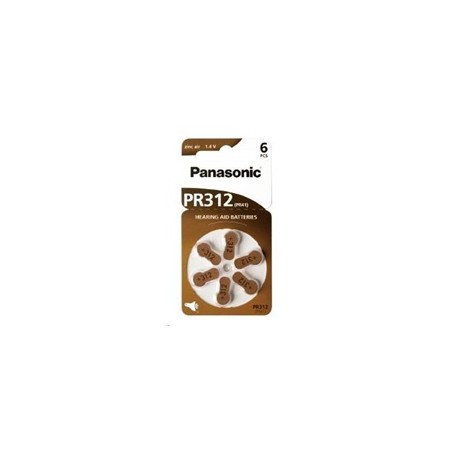 PANASONIC Zinkovzduchová baterie PR-312(41)/6LB AA 1,2V (Blistr 6ks)