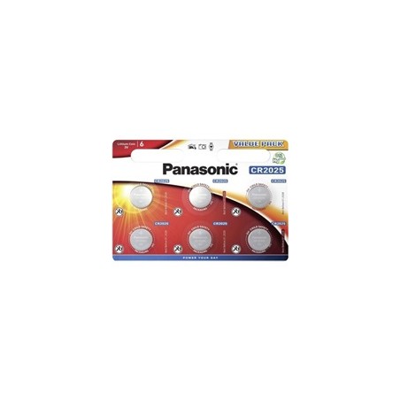 PANASONIC Lithiová baterie (knoflíková) CR-2025EL/6BP 3V (Blistr 6ks)