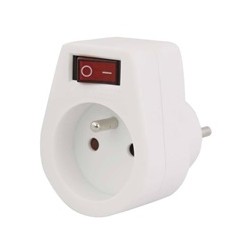 Konnoc DX-FZBK-01/01A rozbočka 1x zásuvka s vypínačem