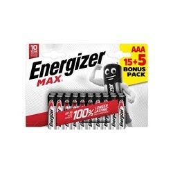 Energizer LR03/20 Max AAA 15+5 zdarma
