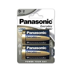 Panasonic Alkalická baterie LR20EPS/2BP Everyday Power (Blistr 2 ks)