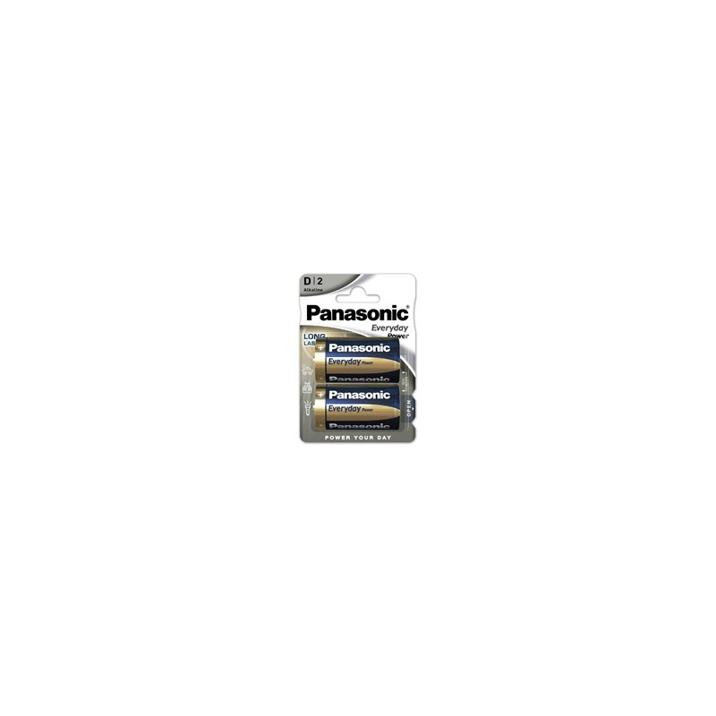 Panasonic Alkalická baterie LR20EPS/2BP Everyday Power (Blistr 2 ks)