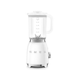 Smeg BLF03WHEU mixér, 800 W, 4 programy, funkce pulse, 18000 RPM, nerezové ostří, Ice crush, 50's Style, bílý