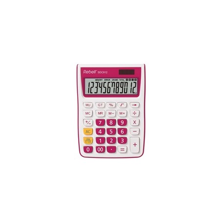 REBELL kalkulačka - SDC912 PK - růžová