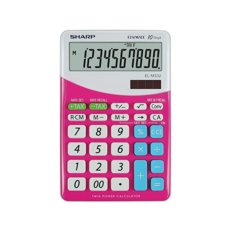 SHARP kalkulačka - EL-M332BPK - růžová