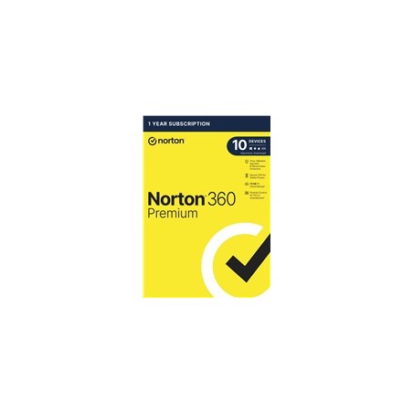 NORTON 360 PREMIUM 75GB +VPN 1 uživatel pro 10 zařízení na 1 rok ESD
