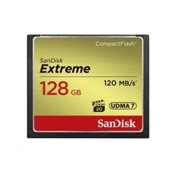 SanDisk Compact Flash Card 128GB Extreme (R:120/W:85 MB/s UDMA7)
