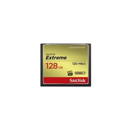 SanDisk Compact Flash Card 128GB Extreme (R:120/W:85 MB/s UDMA7)