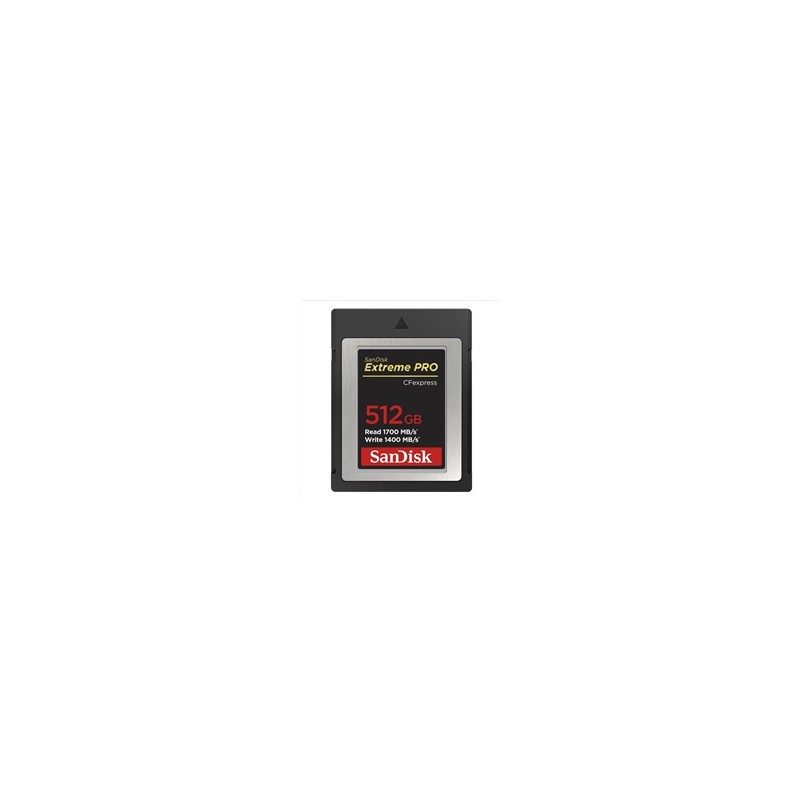 SanDisk Extreme Pro CFexpress Card 512GB, Type B, 1700MB/s Read, 1400MB/s Write