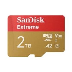 SanDisk micro SDXC karta 2TB Extreme (240 MB/s A2 UHS-I U3 V30) + adaptér