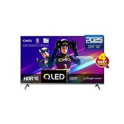 CHiQ U50QST TV 50", UHD, QLED, ultratenká, Google TV, DLG 120 Hz, Dolby Audio, Frameless, metalická