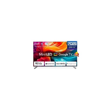 CHiQ M55QA9 TV 55", UHD MiniLED Google TV DLG 120 Hz