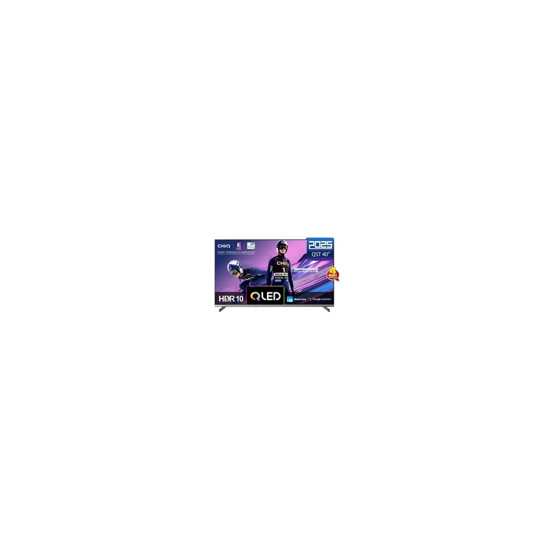 CHiQ L40QST TV 40", QLED, Full HD, Google TV, Frameless, Dolby Audio, dbx-tv, HDR 10