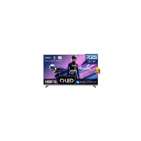 CHiQ L40QST TV 40", QLED, Full HD, Google TV, Frameless, Dolby Audio, dbx-tv, HDR 10