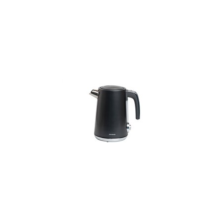 ORAVA Delux-1 rychlovarná konvice, 2200 W, 1.7 l, regulace teploty, automatické vypnutí, nerez černá