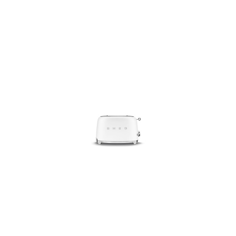 Smeg TSF01WHMEU toustovač / topinkovač, 2 toasty, 6 úrovní opékání, zásuvka na drobky, styl. 50. let, matně bílá
