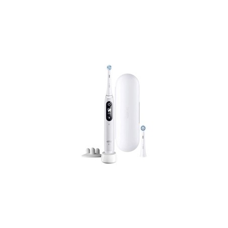 Oral-B iO Series 6s elektrický zubní kartáček, časovač, tlakový senzor, 5 programů, aplikace Oral-B, bílá