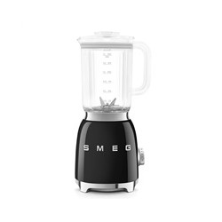 Smeg BLF03BLEU mixér, 800 W, 4 programy, funkce pulse, 18000 RPM, nerezové ostří, Ice crush, 50's Style, černý