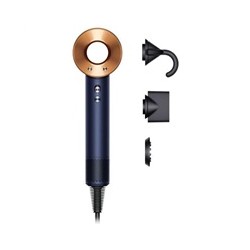 Dyson Supersonic HD07 T1/T2 fén, 1600 W, 3 rychlosti, 4 teploty, koncentrátor, pruská modrá/měděná