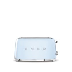 Smeg TSF02PBEU, toustovač / topinkovač, 4 toasty, 6 úrovní opékání, zásuvka na drobky, styl. 50. let, pastelově modrý