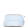 Smeg TSF02PBEU, toustovač / topinkovač, 4 toasty, 6 úrovní opékání, zásuvka na drobky, styl. 50. let, pastelově modrý