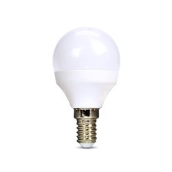 Solight LED žárovka, miniglobe, 6W, E14, 3000K, 510lm, bílé provedení