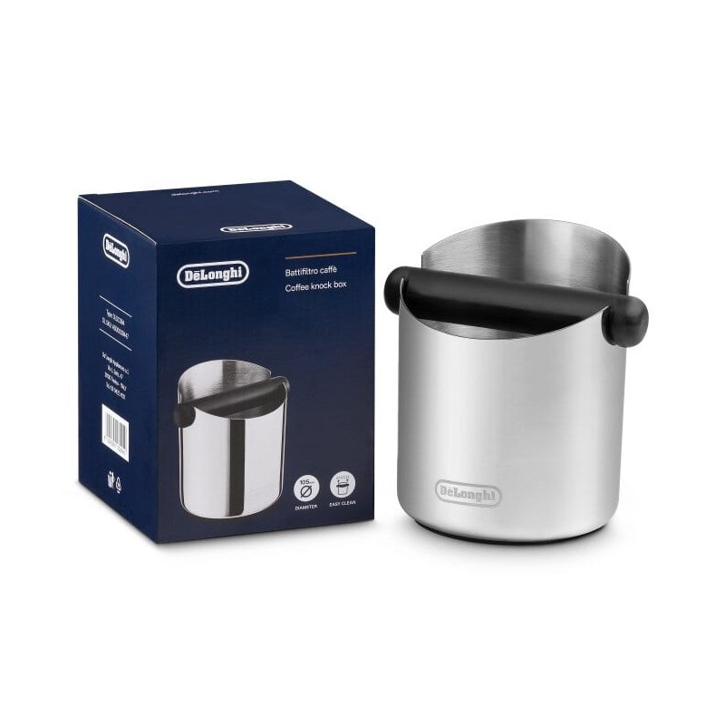 Delonghi DLSC084, odklepávač na kávu, nerezová ocel, protiskluzová gumová základna, vyjímatelná tyč