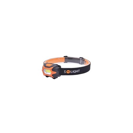 Solight čelová LED svítilna, 3W COB, 3x AAA