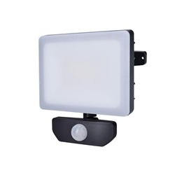 Solight LED reflektor Quick se sensorem, 30W, 2550lm, 4000K, IP44, černý