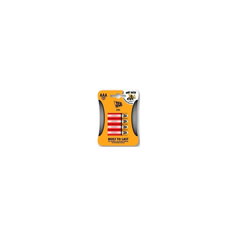 JCB zinko-chloridová baterie R03, blistr 4 ks