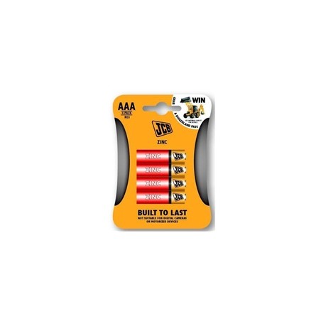 JCB zinko-chloridová baterie R03, blistr 4 ks