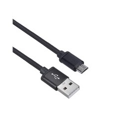 Solight USB kabel, USB 2.0 A konektor - USB B micro konektor, blistr, 1m