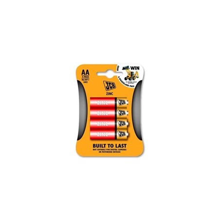 JCB zinko-chloridová baterie R06, blistr 4 ks