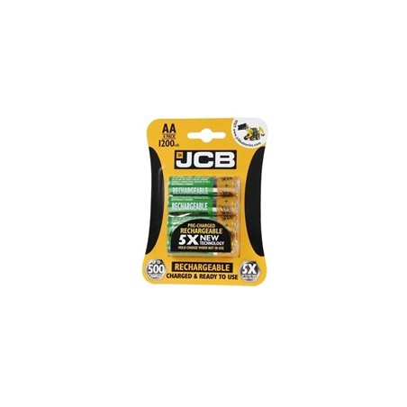 JCB RTU NiMH AA/R06, min.1200mAh, přednabitá, blistr 4 ks