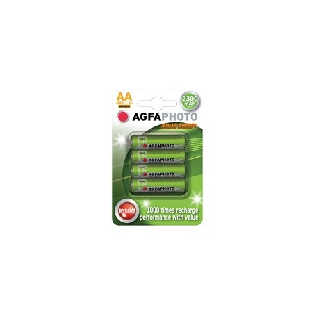 AgfaPhoto nabíjecí NiMH baterie AA, 2300mAh, blistr 4ks