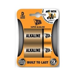 JCB SUPER alkalická baterie LR20, blistr 2 ks