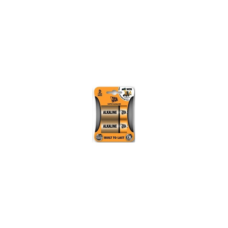 JCB SUPER alkalická baterie LR20, blistr 2 ks