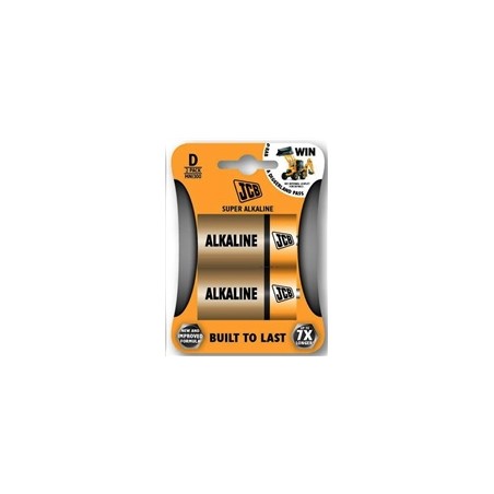 JCB SUPER alkalická baterie LR20, blistr 2 ks