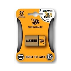 JCB SUPER alkalická baterie 6LR61/9V, blistr 1 ks