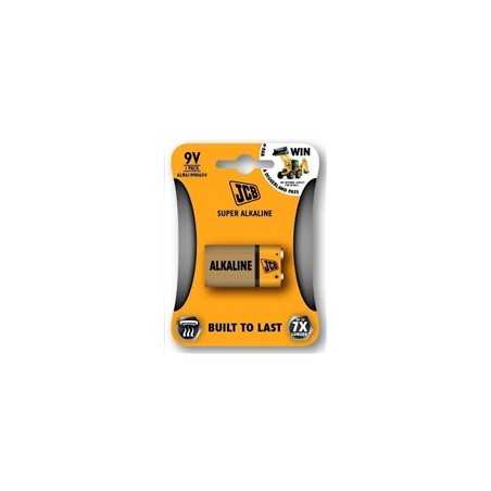 JCB SUPER alkalická baterie 6LR61/9V, blistr 1 ks