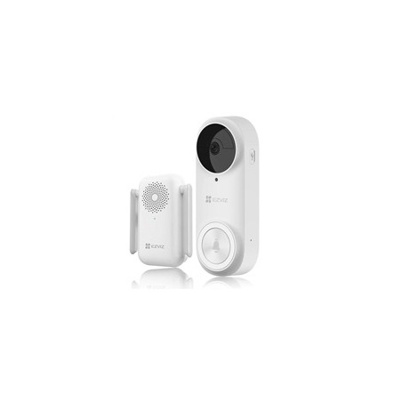 BAZAR - Ezviz DB2 3K - baterií napájený vstupní wi-fi videozvonek - bílý - Po opravě (Komplet)