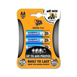 JCB OXI DIGITAL alkalická baterie LR06, blistr 4 ks