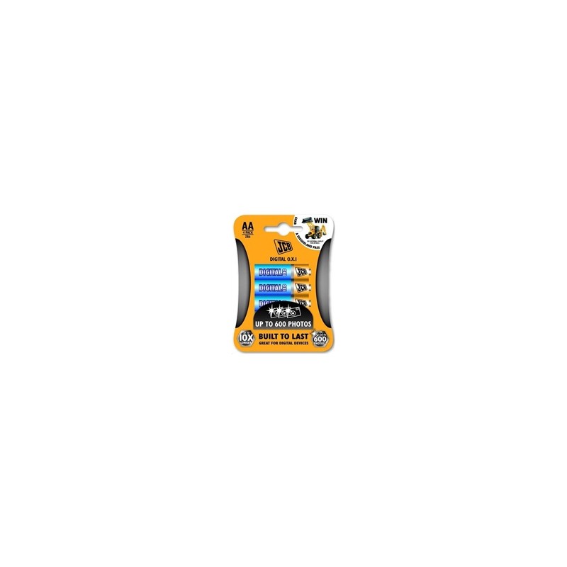 JCB OXI DIGITAL alkalická baterie LR06, blistr 4 ks