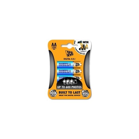 JCB OXI DIGITAL alkalická baterie LR06, blistr 4 ks