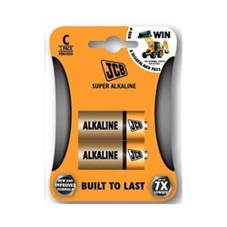 JCB SUPER alkalická baterie LR14, blistr 2 ks