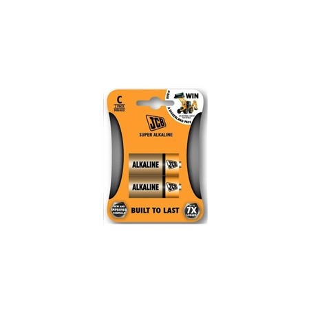 JCB SUPER alkalická baterie LR14, blistr 2 ks