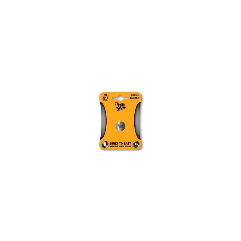 JCB knoflíková lithiová baterie CR2016, blistr 1 ks