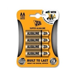 JCB SUPER alkalická baterie LR06, blistr 4 ks