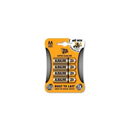 JCB SUPER alkalická baterie LR06, blistr 4 ks